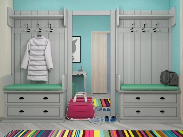 3d ilustración de pequeños apartamentos en colores pastel . —  Fotos de Stock