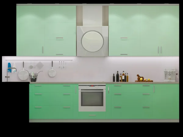 3D иллюстрация небольших квартир в пастельных тонах . — стоковое фото