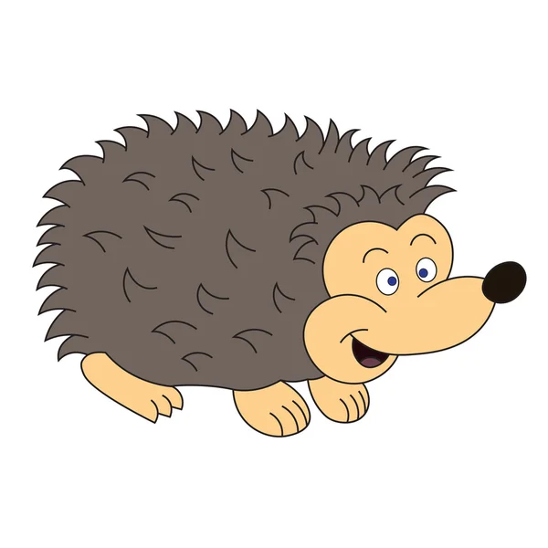Illustration of a cheerful hedgehog — Stock Vector
