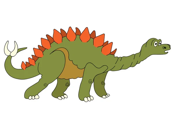 Ilustrace dinosaurus Stegosaurus — Stockový vektor