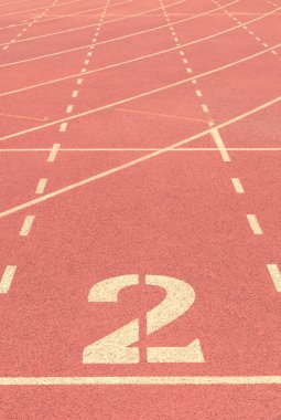 Sayı 2 koşu parkuru antika arka plan üzerinde