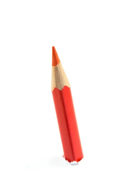 Kırmızı kalem beyaz arka plan üzerinde kapat