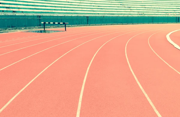 Running track curve background — Stock Photo, Image