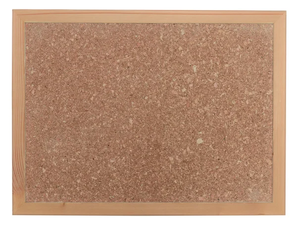 Empty cork notice board wood frame — Stock Photo, Image