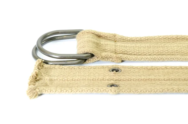 Fabric strap belt isolated on white background — Stock Photo, Image