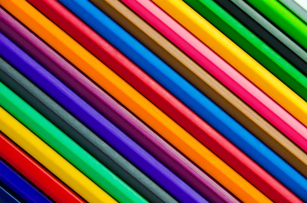 Lápices de fondo de colores — Foto de Stock