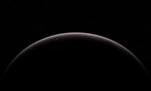 Kızıl gezegen gölge ile — Stok fotoğraf