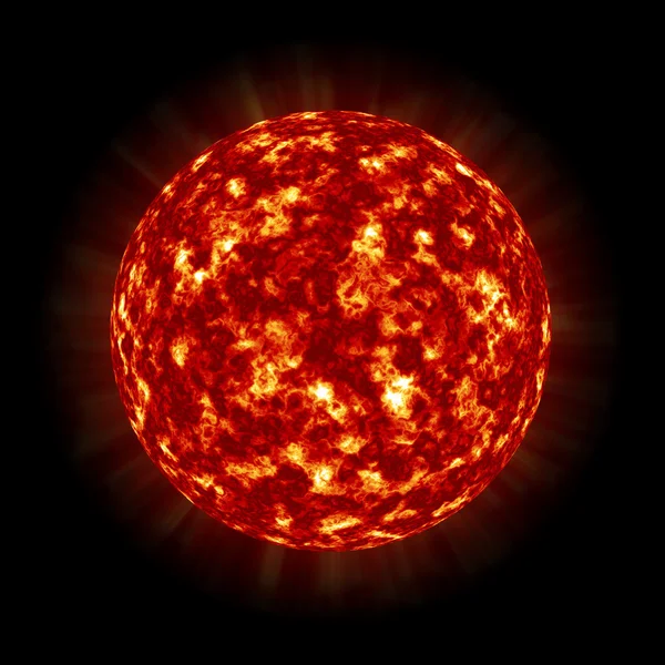Sun and galaxy — Stock Photo, Image