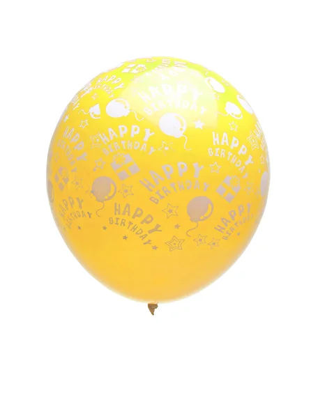 Yellow balloon isolated — Stock Photo, Image