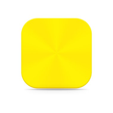 Altın düğme izole