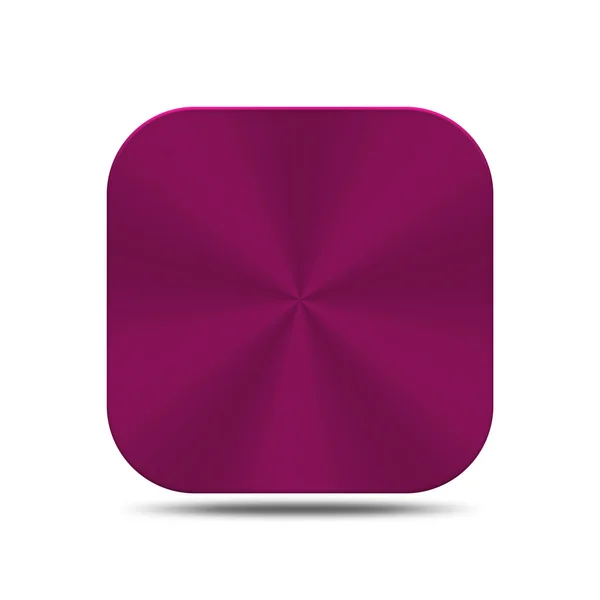 Metal pink button icon isolated — Stock Photo, Image