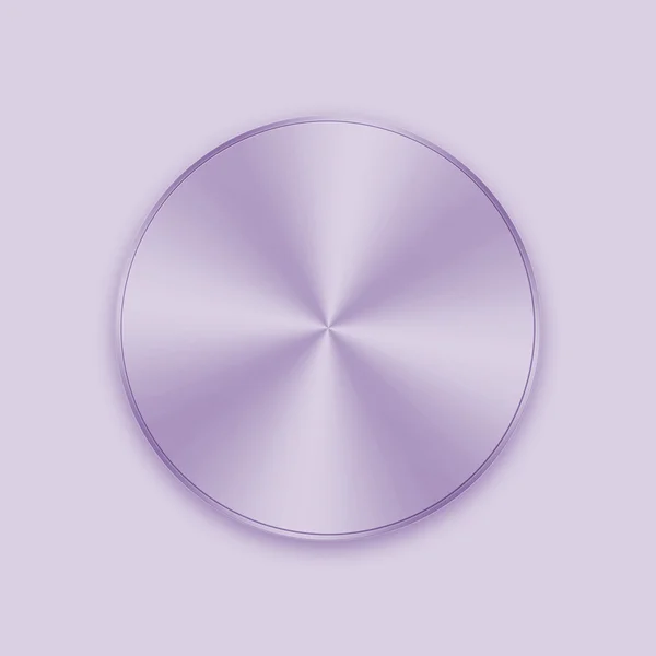 Icône bouton métal violet — Photo