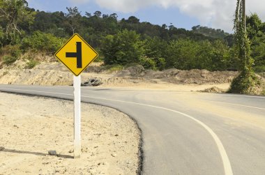 Yolda traffice işareti