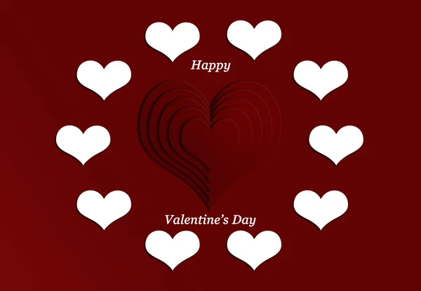 Día de San Valentín corazón fondo abstracto —  Fotos de Stock
