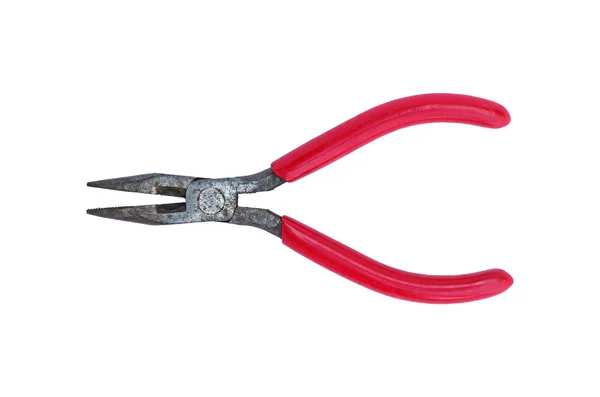 Zange rotes Werkzeug isoliert — Stockfoto
