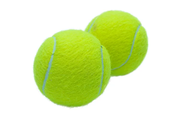 Теннисные мячи изолированы на белом Стоковое Изображение
