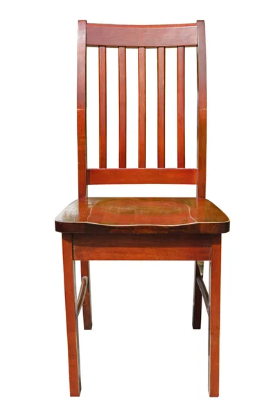 Деревянный стул изолирован на белом Стоковая Картинка