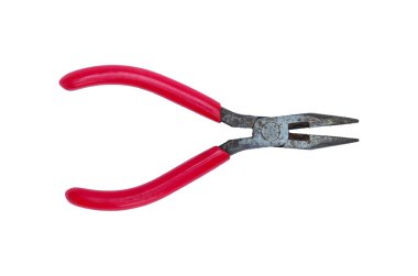 İzole kırmızı pense aracı