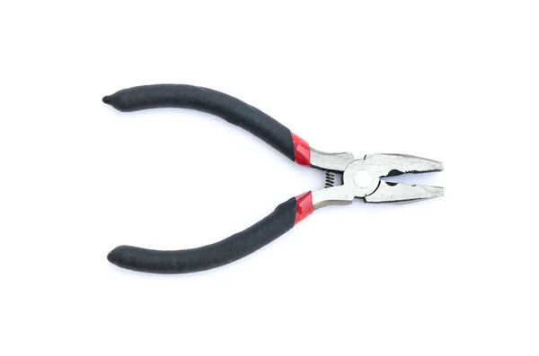 Black pliers isolated on white — Stock Photo, Image