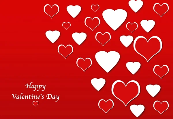 Herz Valentinstag abstrakter Hintergrund — Stockfoto
