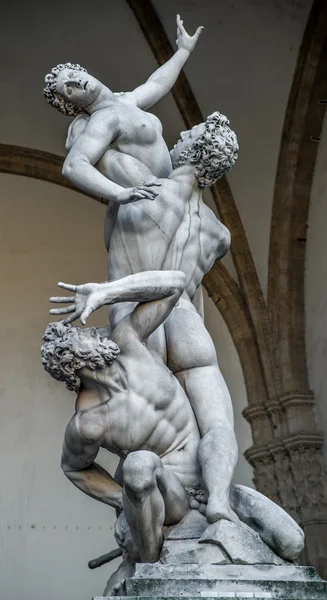 The rape of Sobbin' women statue in Florence Royalty Free Stock Images