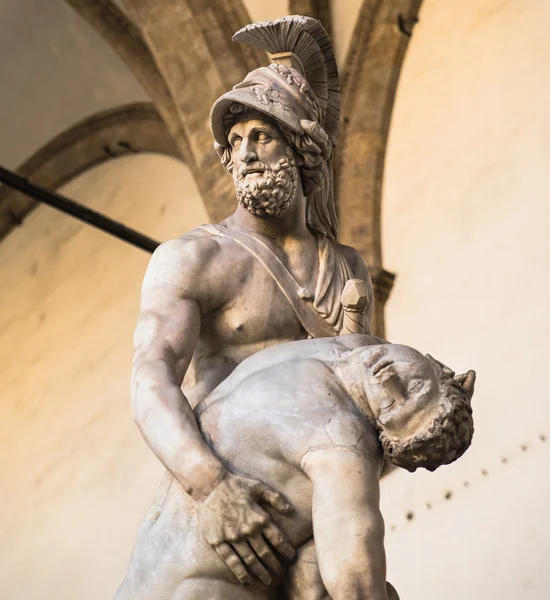 Estátua de Menelau e Patroclo em Florença — Fotografia de Stock