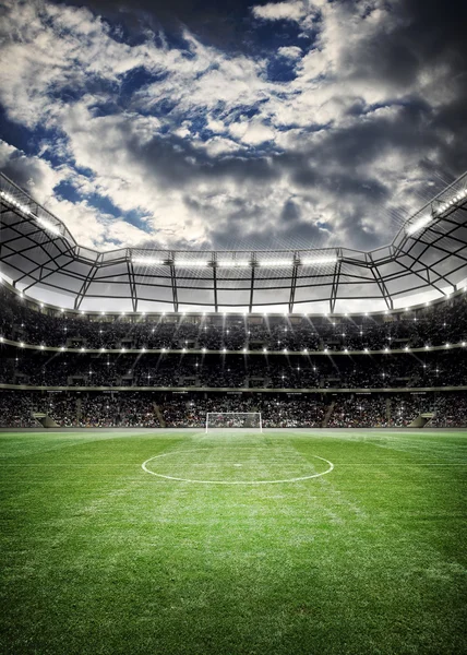 Fondo del estadio de fútbol — Foto de Stock