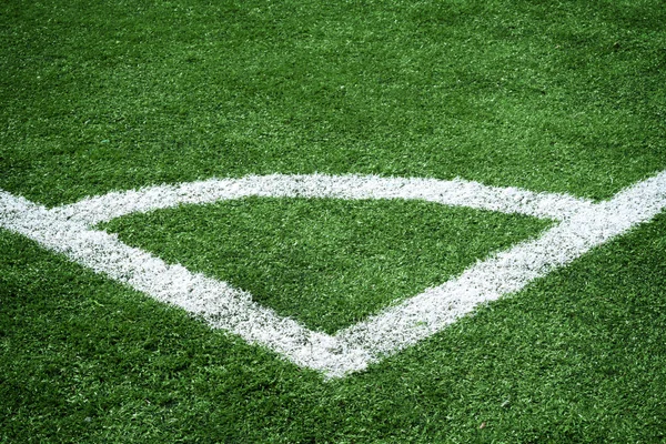 Soccer field-corner — Stock Photo, Image