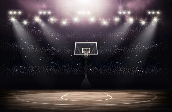 Koszykówki arena tło — Zdjęcie stockowe