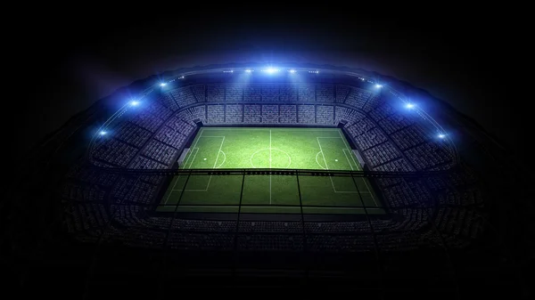 Futebol estádio fundo — Fotografia de Stock