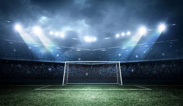 Football stadium bakgrund — Stockfoto