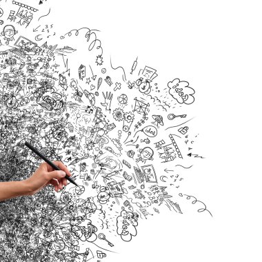 Çizim el, yaratıcı doodle