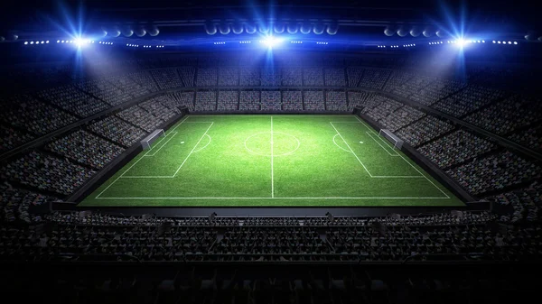 Fondo del estadio de fútbol — Foto de Stock