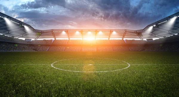 Fondo del estadio de fútbol — Foto de Stock