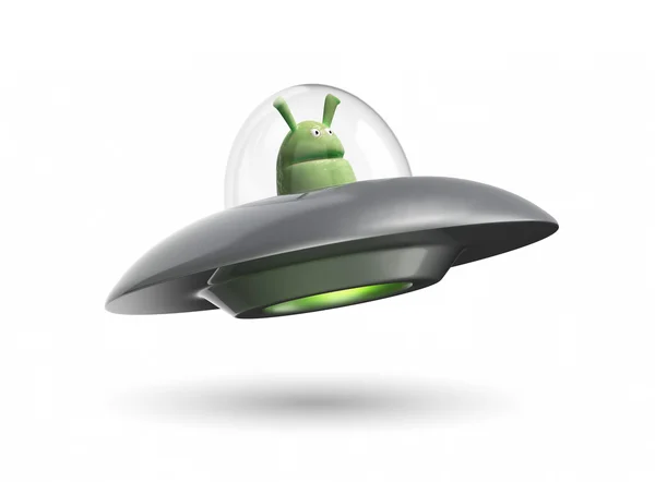 UFO απόδοσης 3d — Φωτογραφία Αρχείου