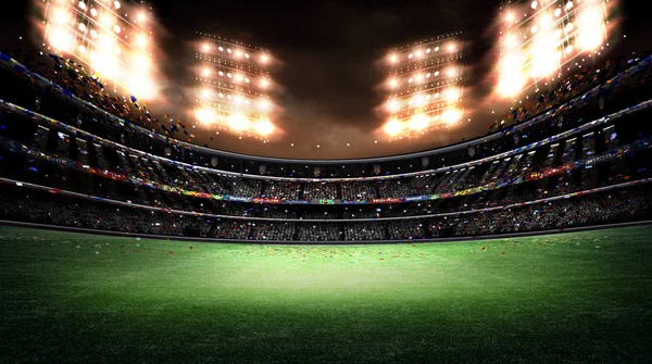 Football stadium background — Stock Photo, Image