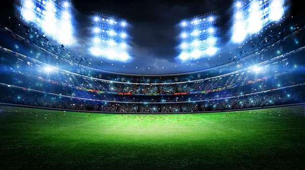 Football stadium background — Stock Photo, Image