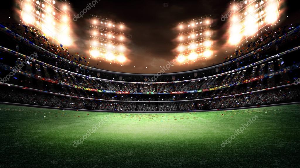 Football stadium background Stock Photo by ©efks 111293730