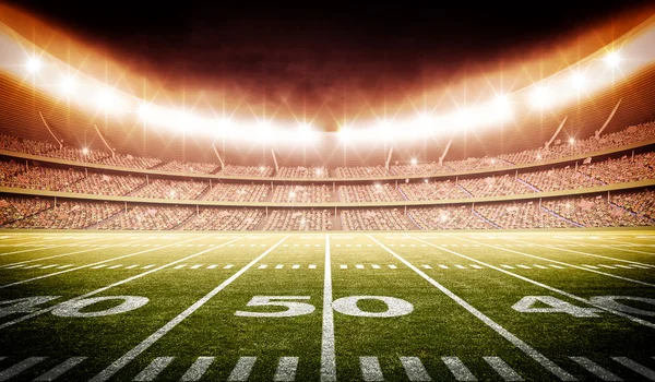 American football stadium 3d — Stock Photo, Image