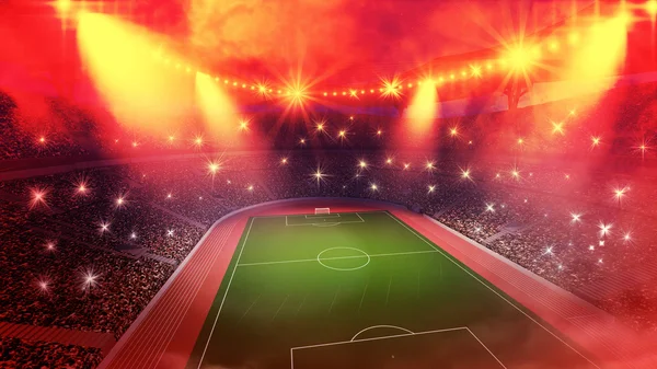 Stadio arena notte calda 3d — Foto Stock