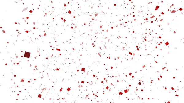 Beyaz arkaplanda 3D konfeti hazırlama