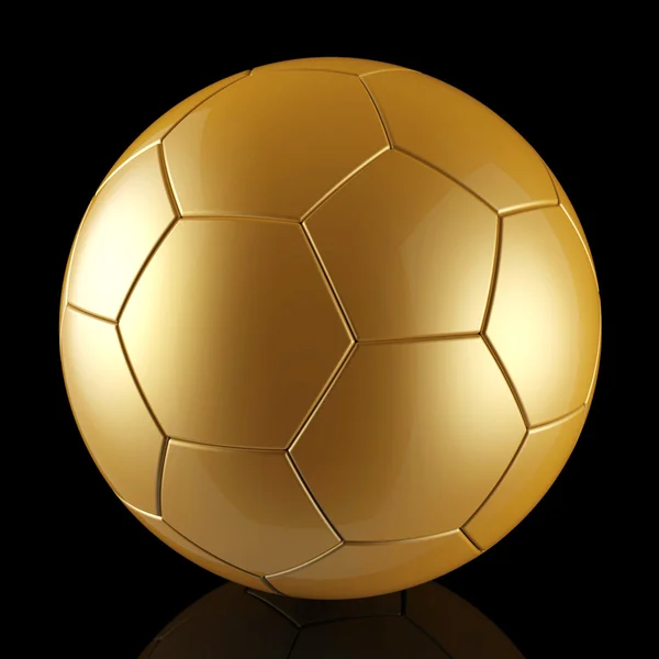 Bola de futebol ouro — Fotografia de Stock