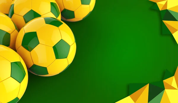 Brasilien fotbollar — Stockfoto