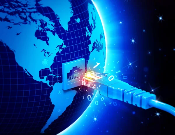 Global network connection concept — Stock Photo, Image