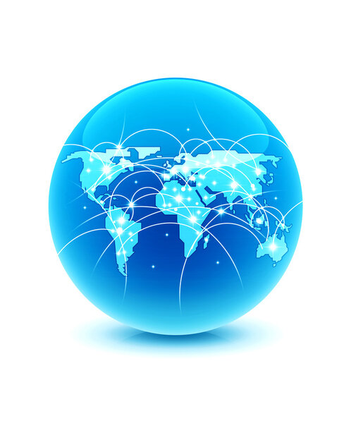 World globe connection
