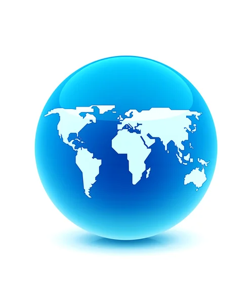 Mundo azul globo — Foto de Stock