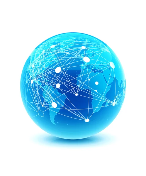 World globe connection — Stock Photo, Image