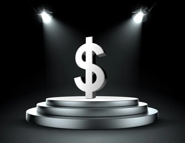Spotlight on the dollar — Stock Photo, Image