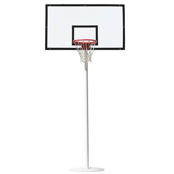 Basquete aro isolado em um fundo branco . — Fotografia de Stock