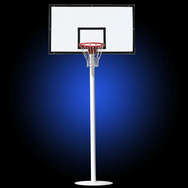 Basketball hoop with spotlights — Stock Photo, Image